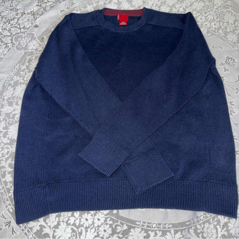 Levi's Men's Deep Blue Cotton Crewneck Sweater Size Large‎